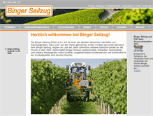 Tablet Screenshot of binger-seilzug.de